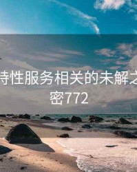 美容店特性服务相关的未解之谜 · 秘密772