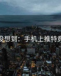 你绝对没想到：手机上推特竟然如此