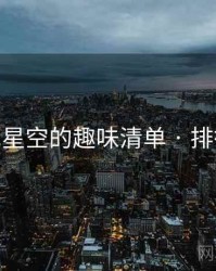 不见星空的趣味清单 · 排行80