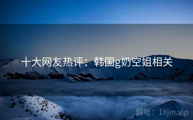 十大网友热评：韩国g奶空姐相关